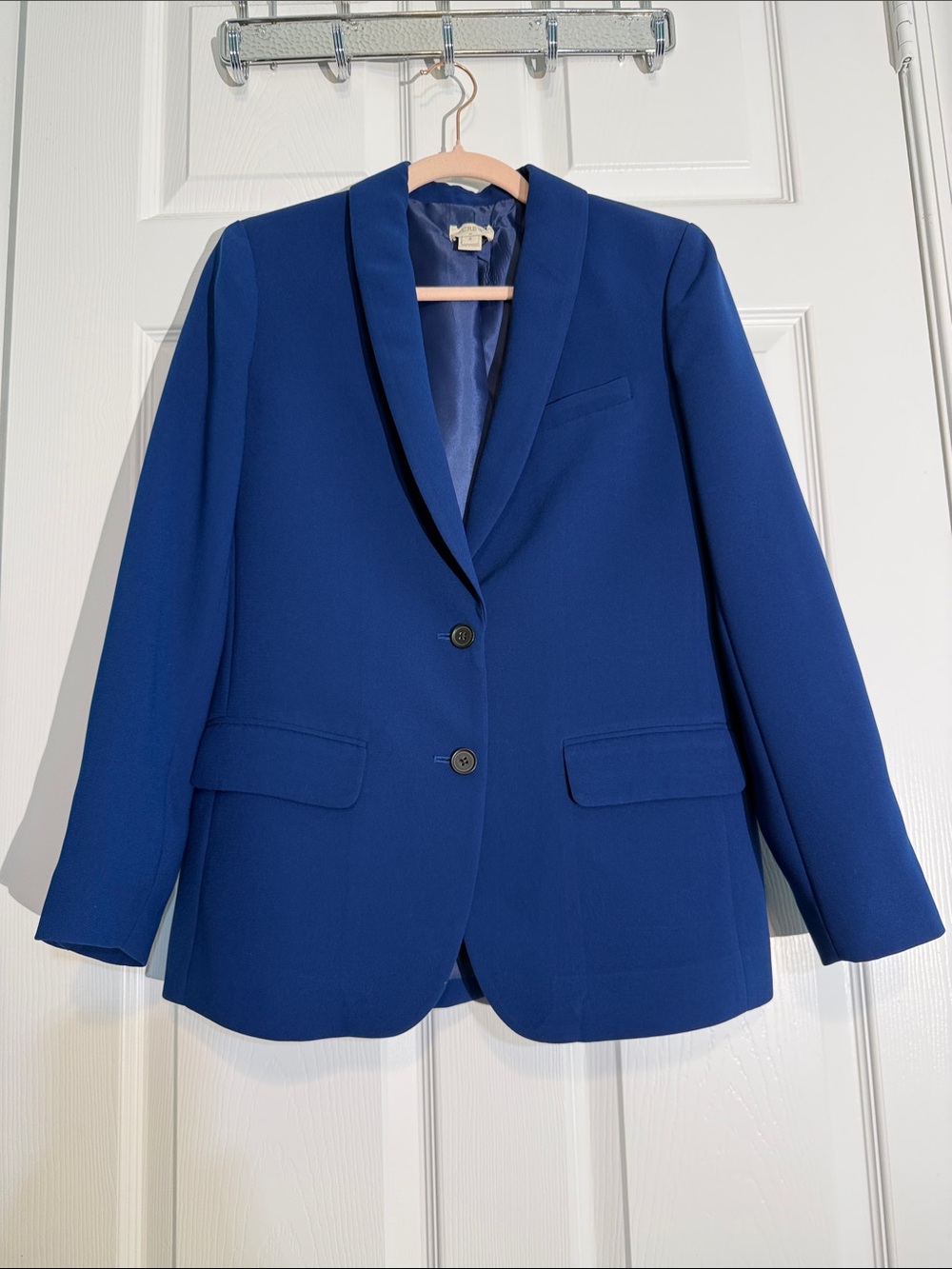 J. Crew Women's Royal Blue Shawl Collar Blazer